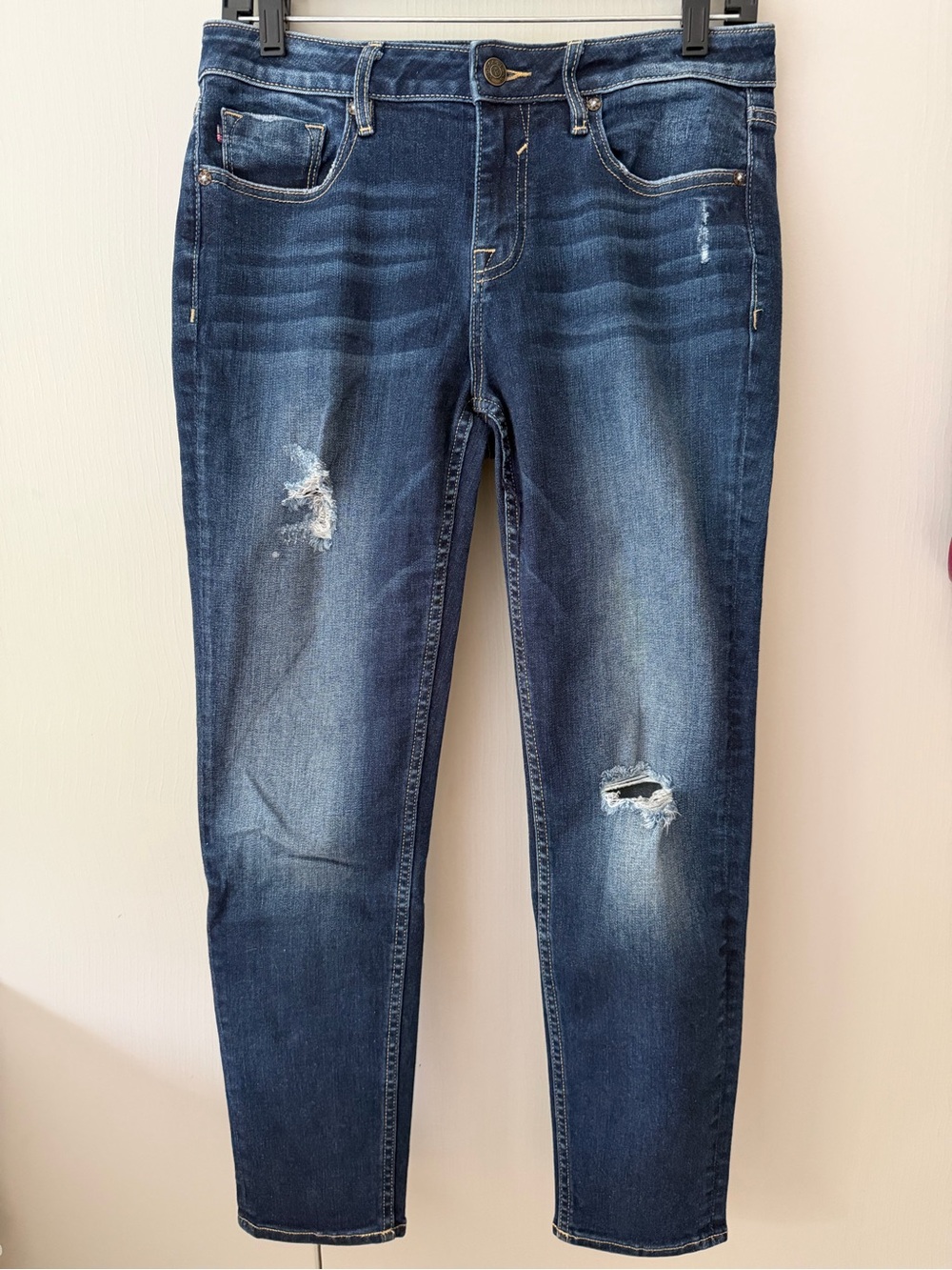 Distressed Dark Denim